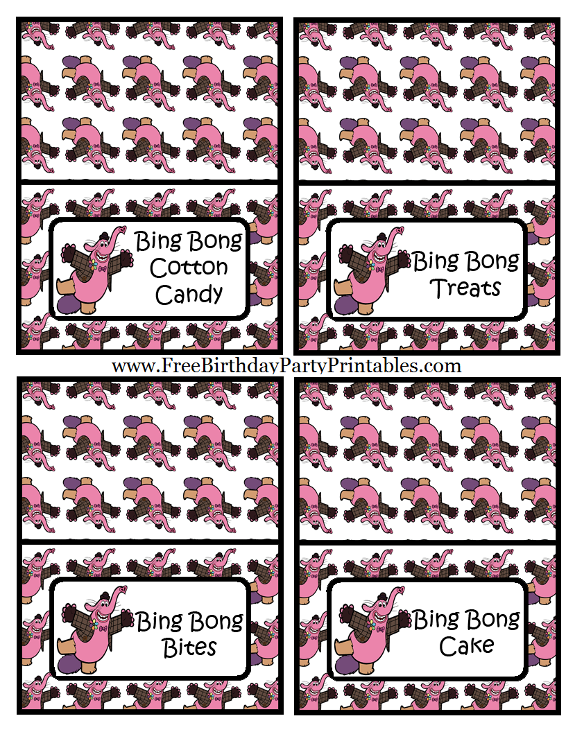Bing Bong Inside Out Printable Cutouts